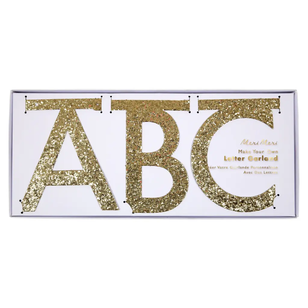 Meri Meri Glitter Letter Garland Kit
