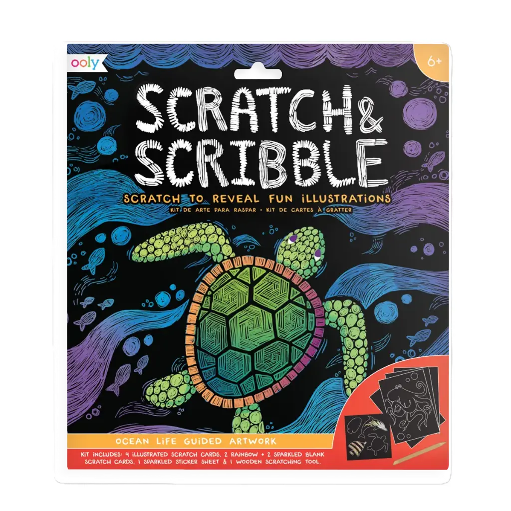 Scratch & Scribble Art Kit: Ocean Life