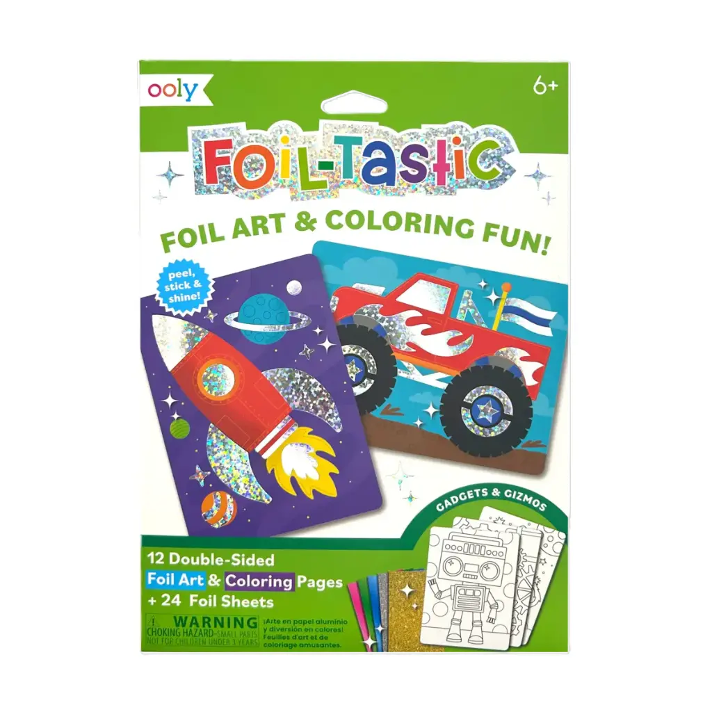 Foil-tastic: Foil Art & Coloring Fun - Gadgets & Gizmos (36 PC Set)