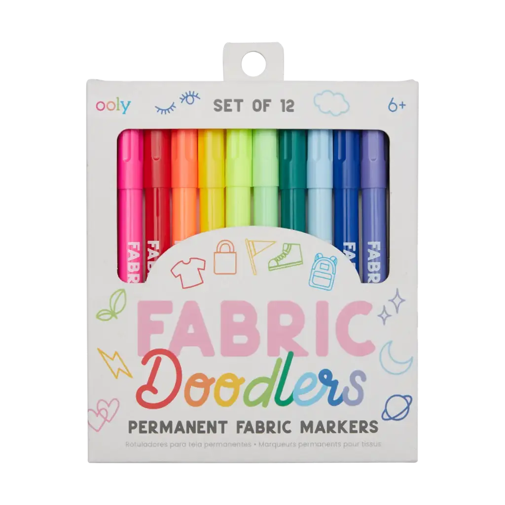 Fabric Doodlers Markers - Set of 12