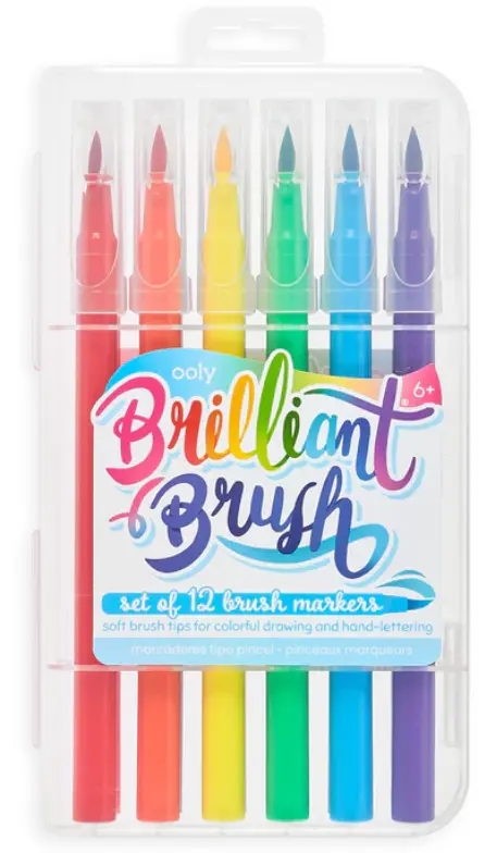 Brilliant Brush Markers - Set of 12