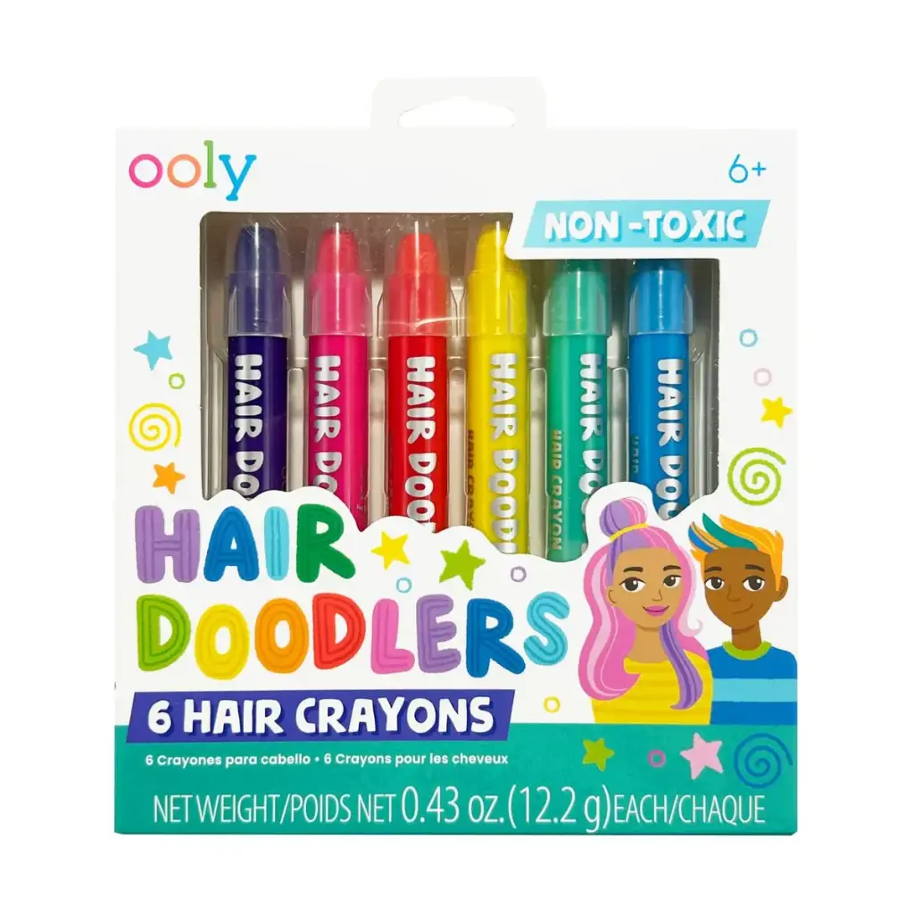 Hair Doodlers: Hair Crayons (Set of 6) - Hair Paint