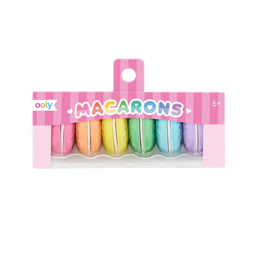 Macarons Scented Erasers - Set of 6
