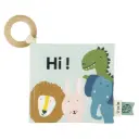 Sensory Soft Crinkle Book - 4 animals - Dino, Lion, Rabbit, Elephant - 6M+