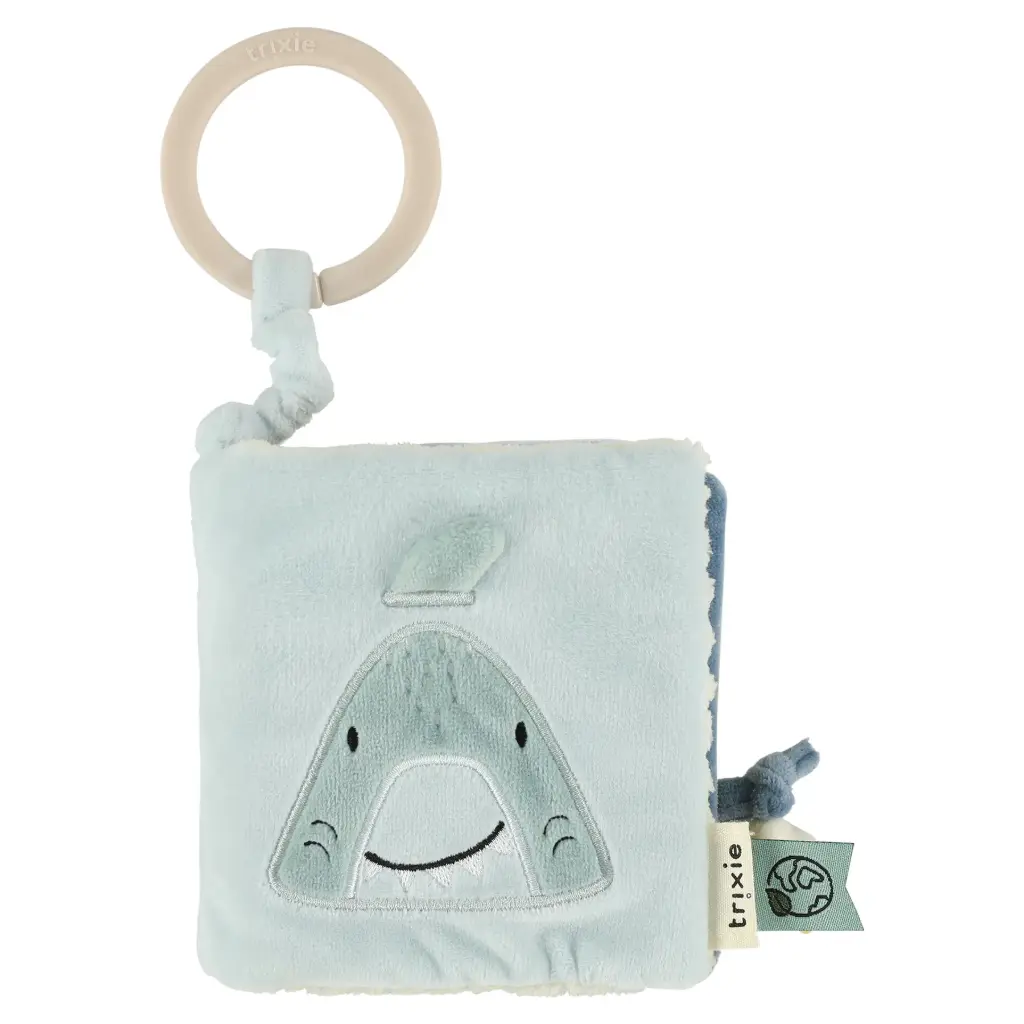 Sensory Soft Pram Book - Mr. Shark - 3M+