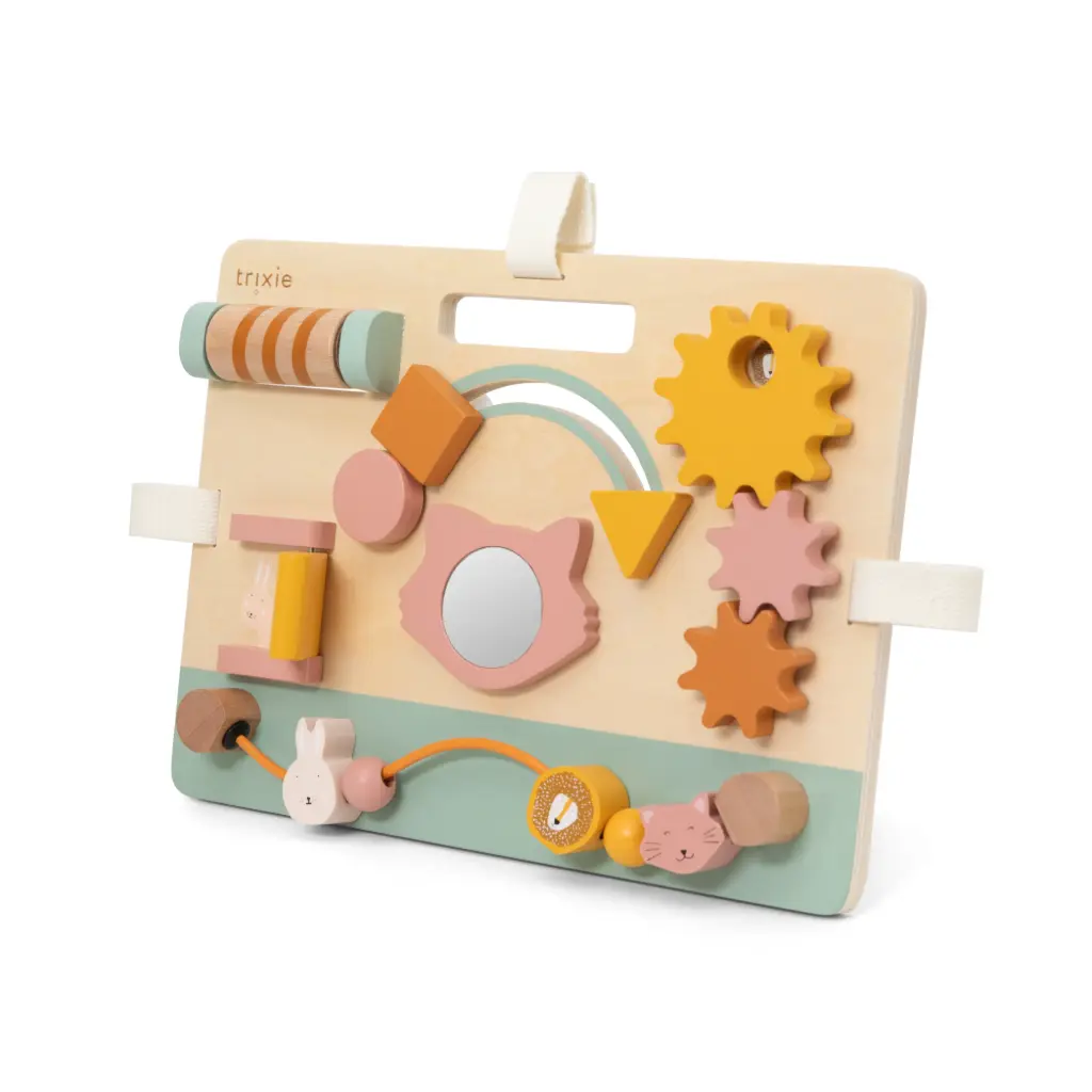 Wooden Activity Panel - Mrs. Cat - 6M+
