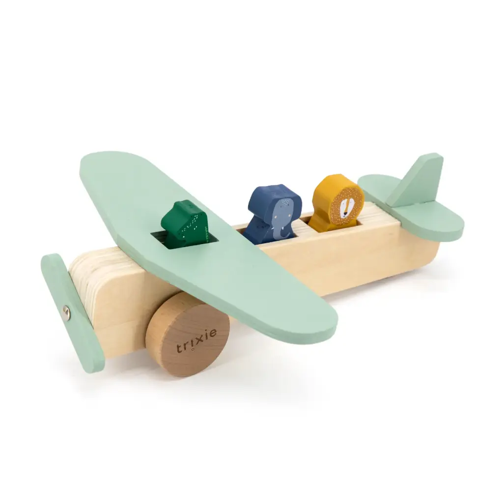 Wooden Animal Airplane - 18M+