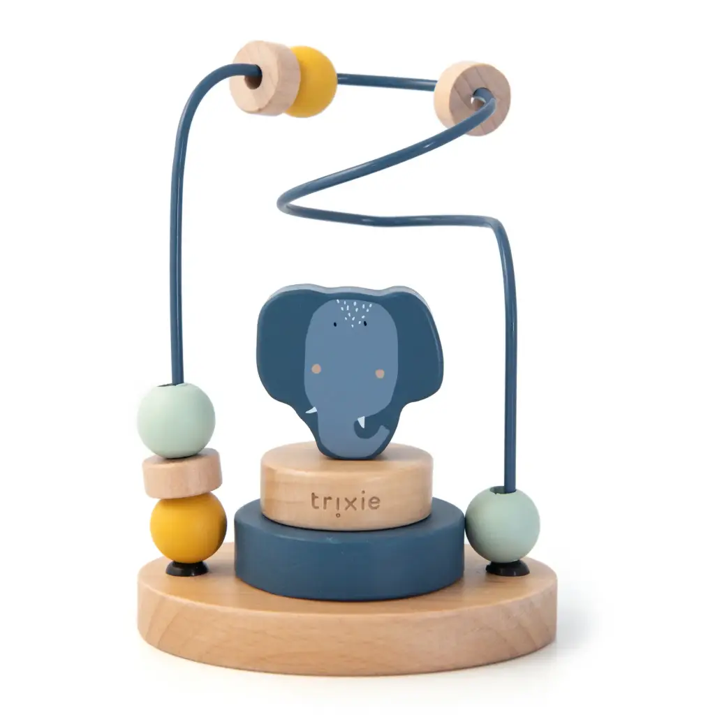 Wooden Beads Maze - Mrs. Elephant - 12M+