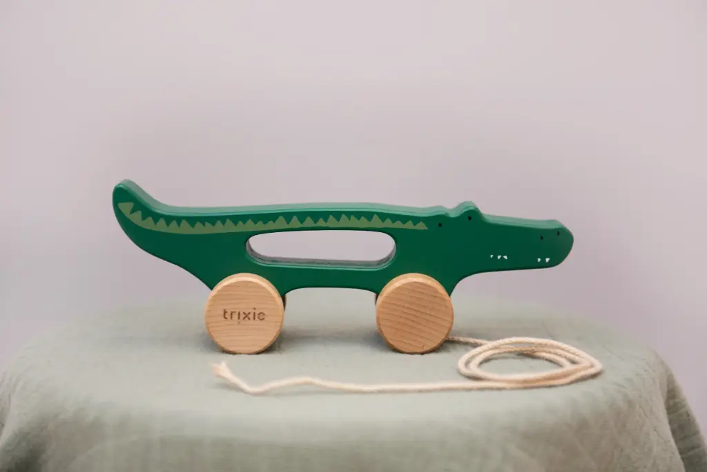 Wooden Pull Along Toy - Mr. Crocodile - 18M+