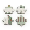 Wooden Road Puzzle With Accessories - 2Y+