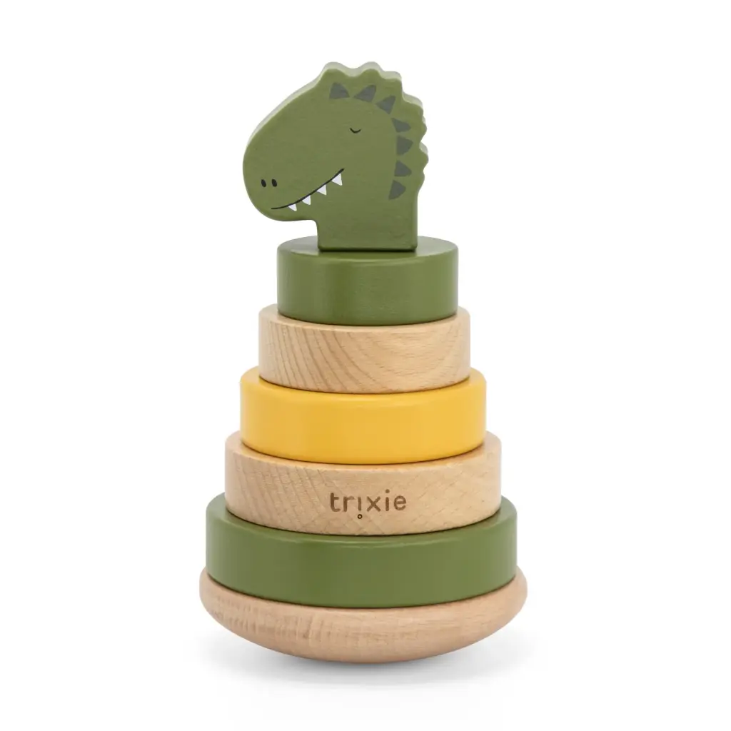 Wooden Stacking Toy - Mr. Dino - 12M+
