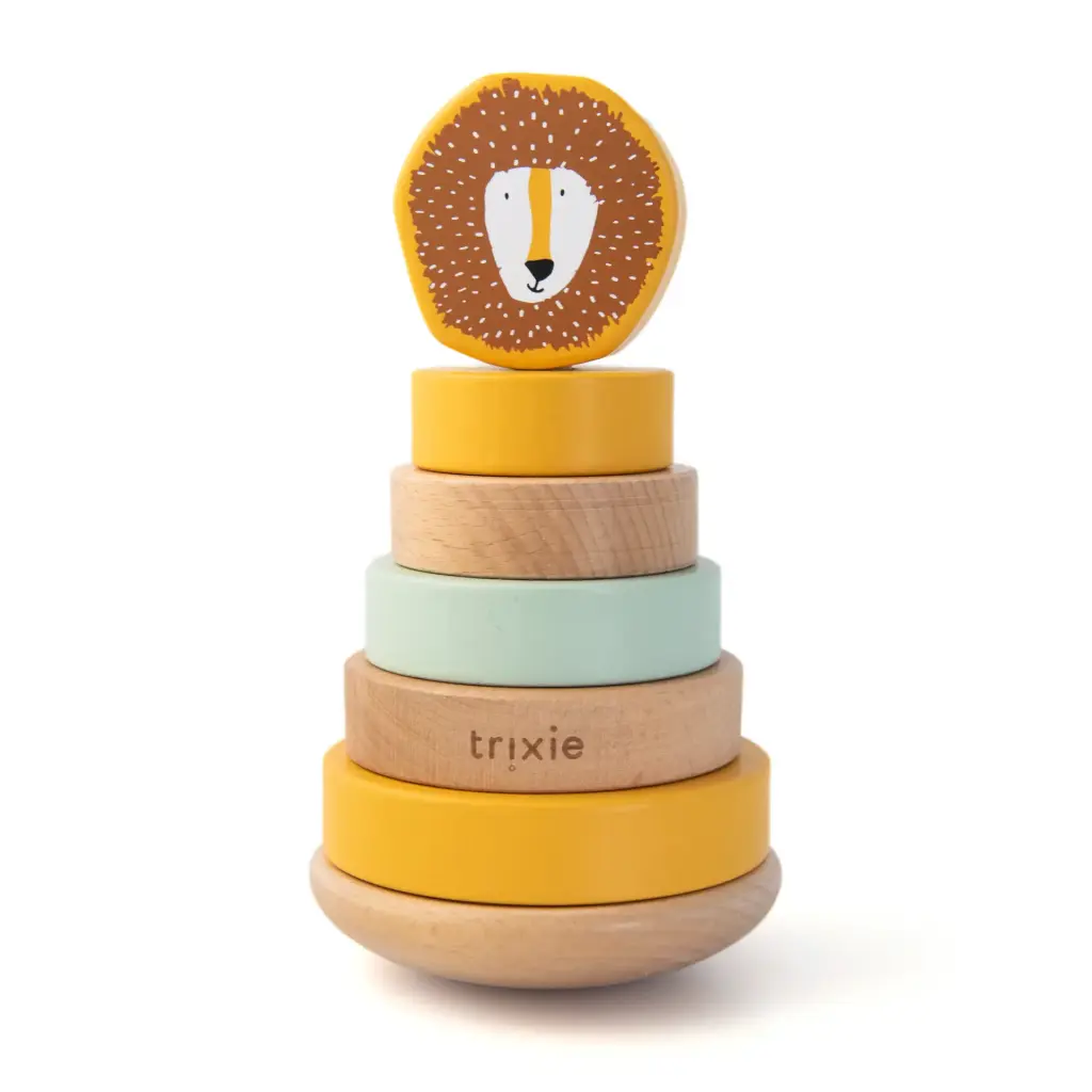 Wooden Stacking Toy - Mr. Lion - 12M+