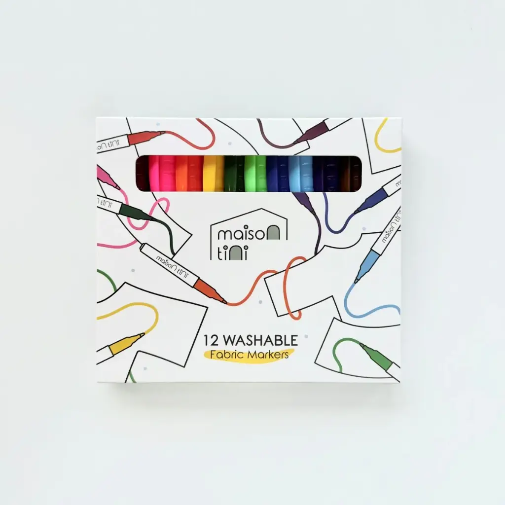 Fabric Washable Markers - 12 markers