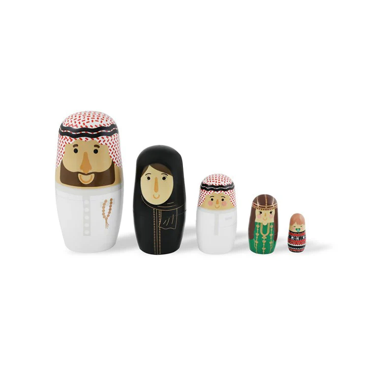 Saudi Arabian Family - Nesting Dolls