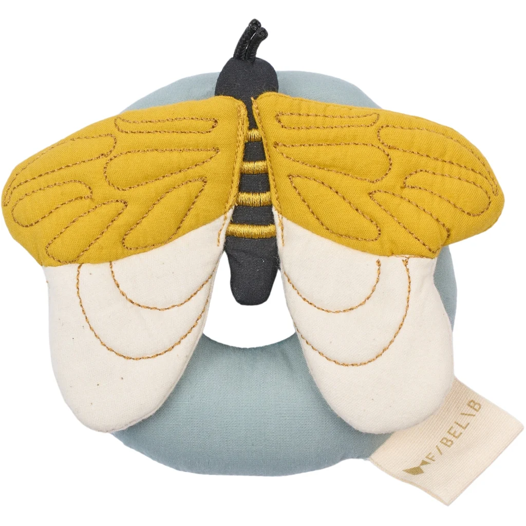 Organic Cotton Rattle - Bee