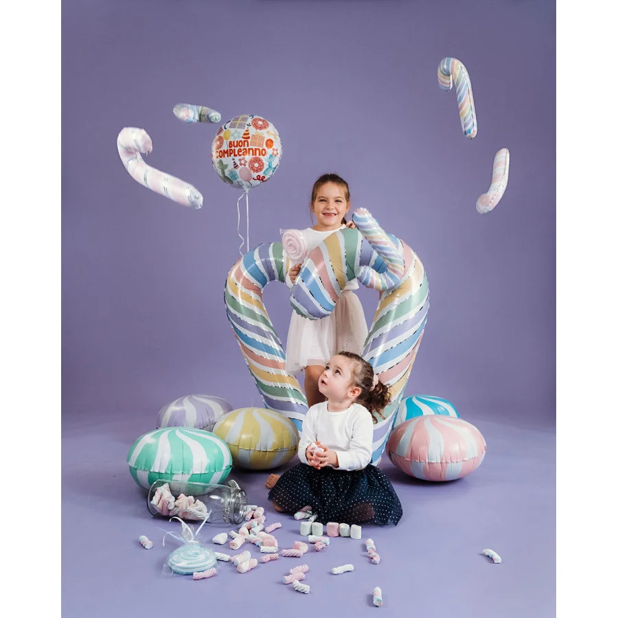 18 Inch Swirl Candy Round Balloon