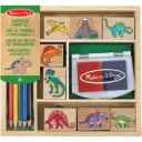 Melissa & Doug Dinosaur Wooden Stamp Set