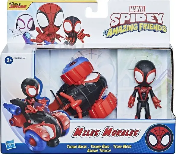 Marvel Spidey and His Amazing Friends Miles Morales Techno Racer