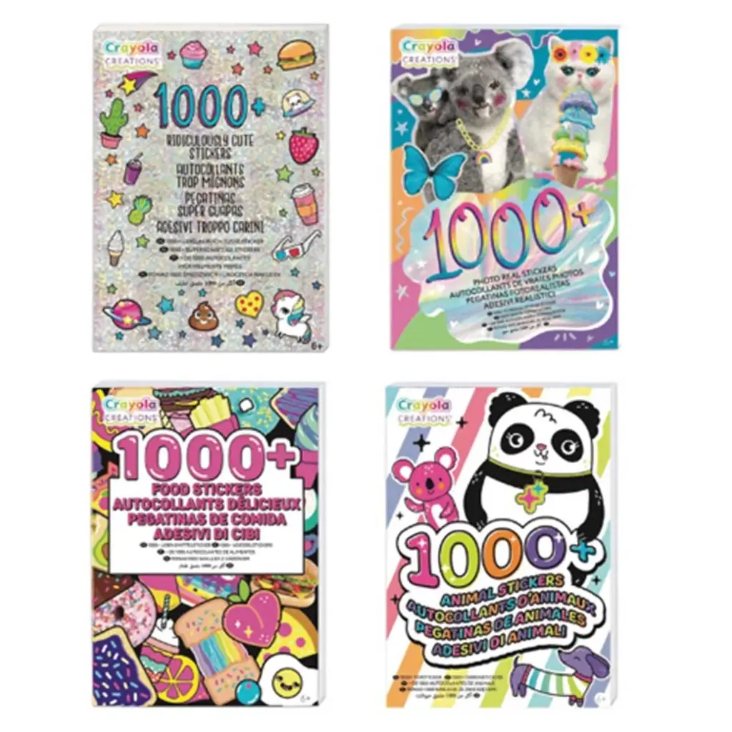 Sticker Book - 4 Assorted Titles (1x1000)