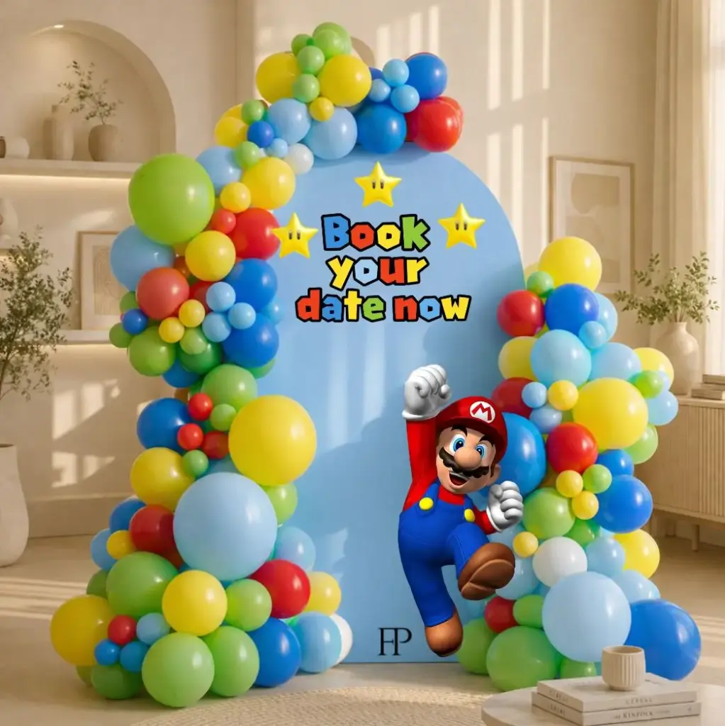 Mario Theme Backdrop Setup