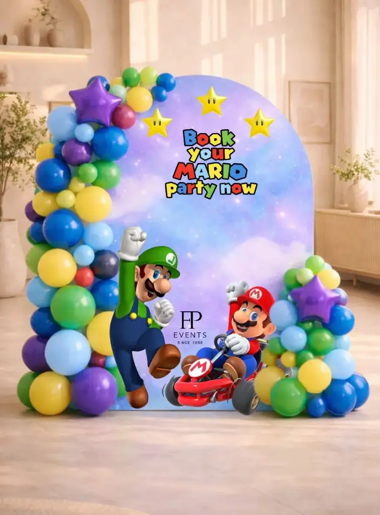 Mario Galaxy Theme Backdrop Setup