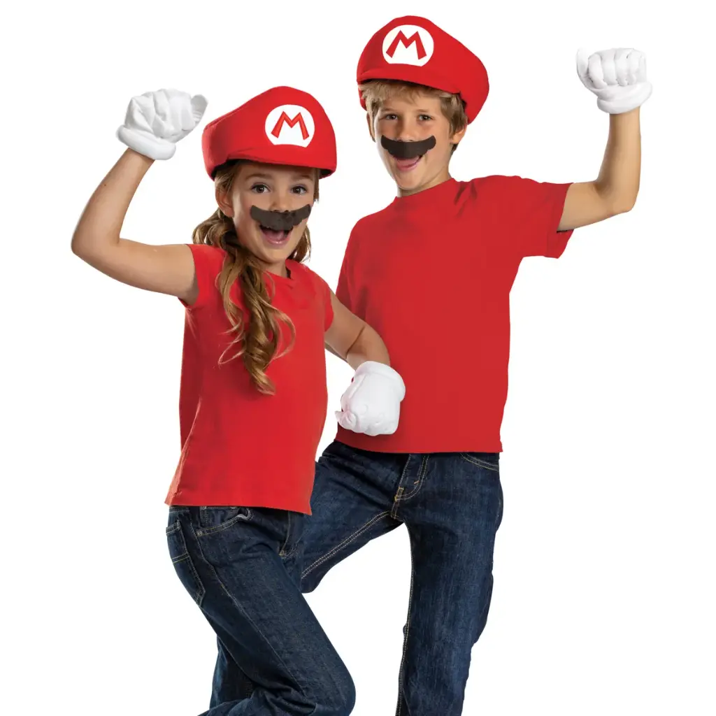 Child Mario Elevated Accessory One Size Kit