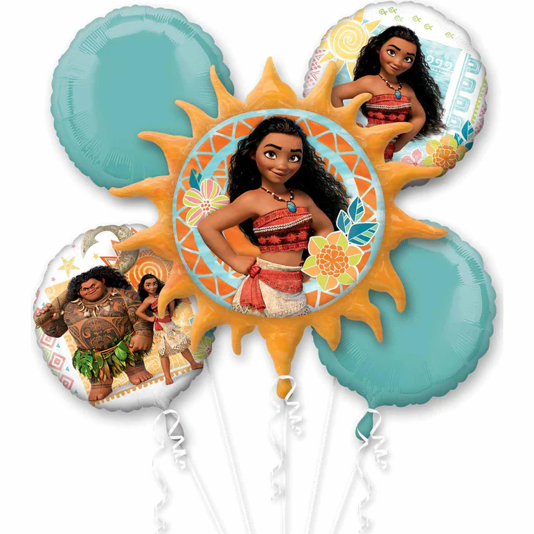Moana Balloon Bouquet 5Pcs
