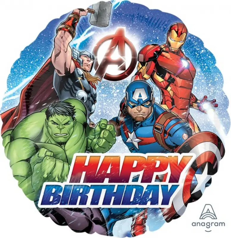 Avengers Animated Birthday Foil Balloon 18In