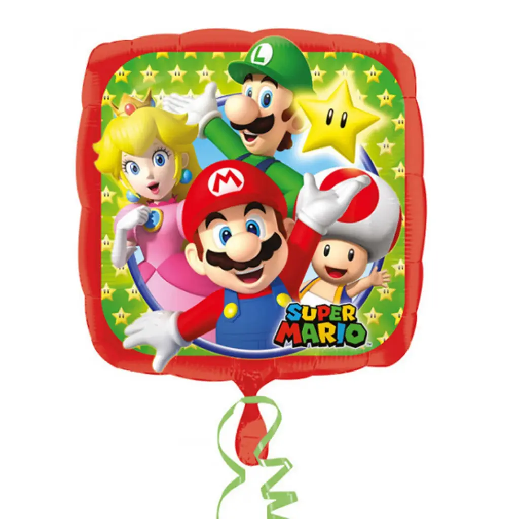 Mario Bros. Square Foil Balloon 18In