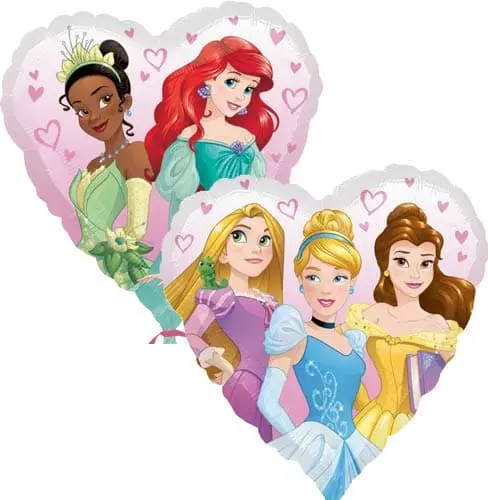 Princess Dream Big Heart Foil Balloon 18In