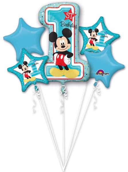 Mickey 1St Birthday Balloon Bouquet