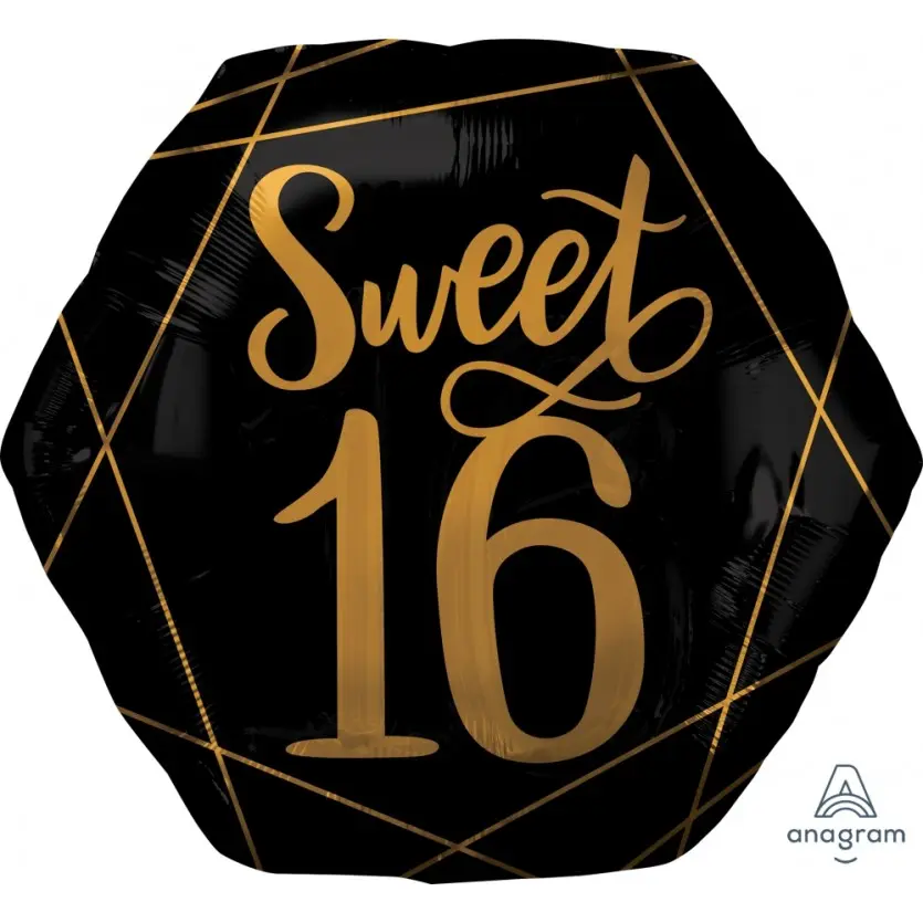 Elegant Sixteen Supershape Foil Balloon