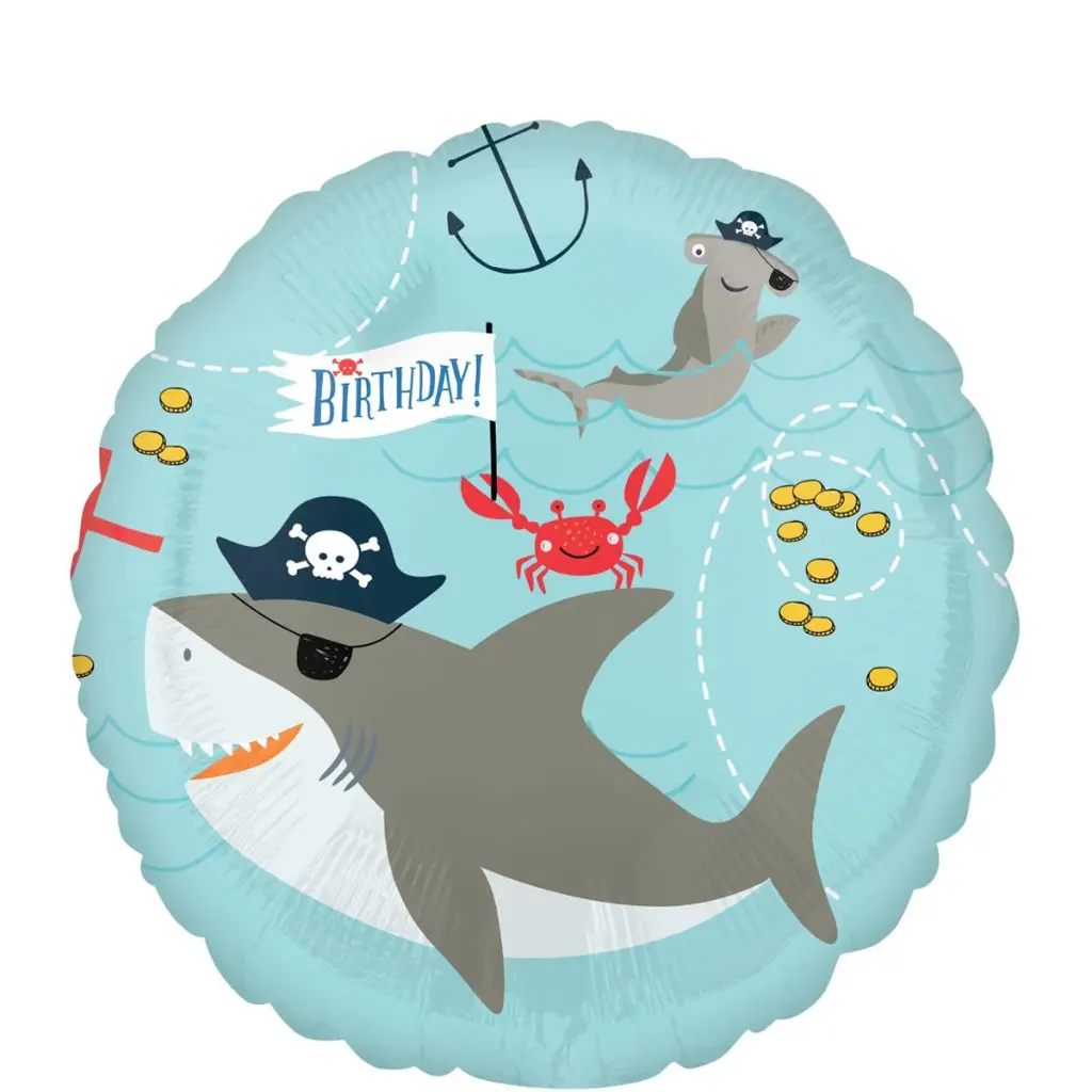 Ahoy Birthday Foil Balloon 18In