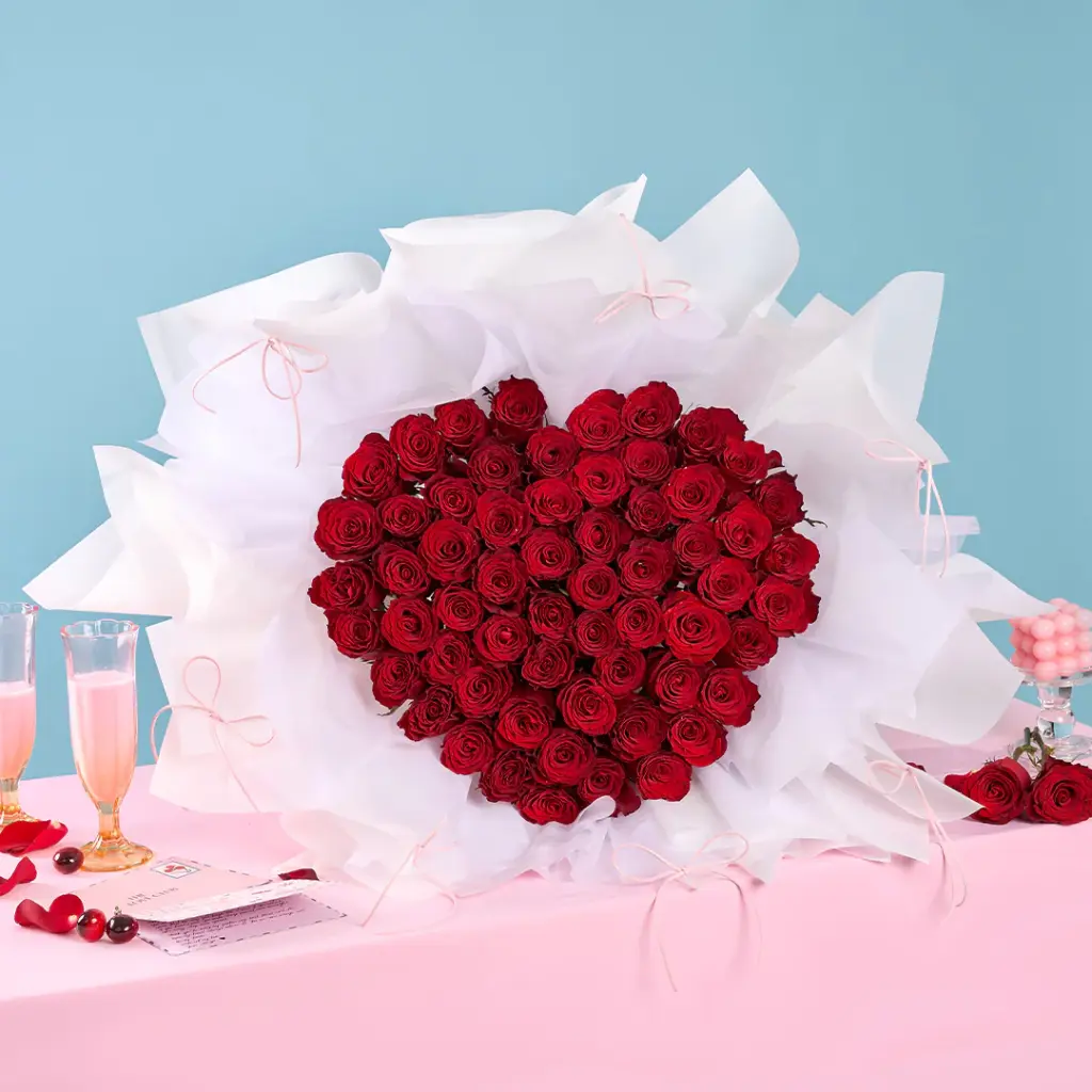 Congrats Romatic Floral Satin Large Foil Balloons 18Inch