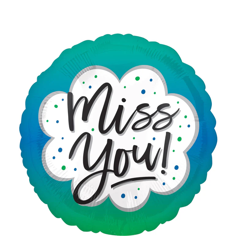 Miss You Ombree Foil Balloon 18In