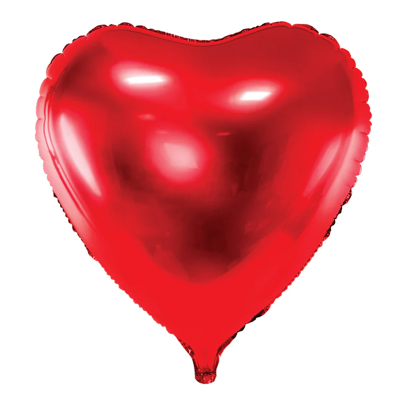 Red Heart Foil Balloon 28In
