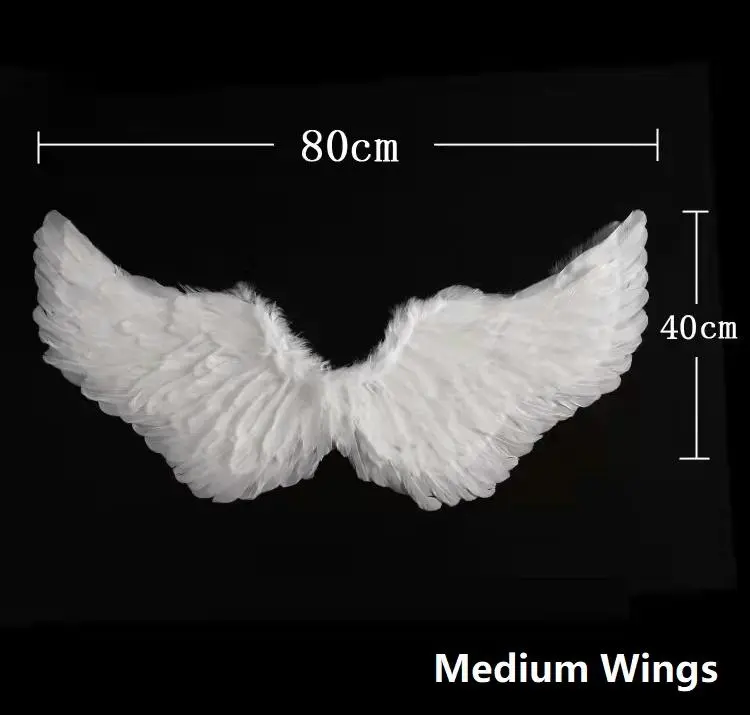 Angel wings white 80 * 40cm