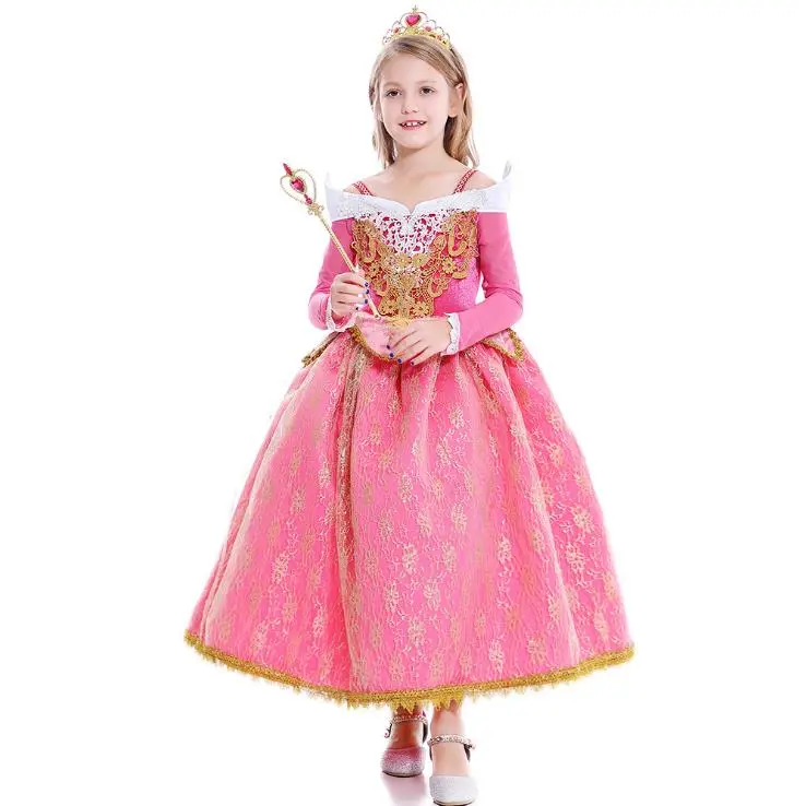 Pink Sleeping Princess Gown for Girls