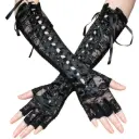 Lace Black Gloves