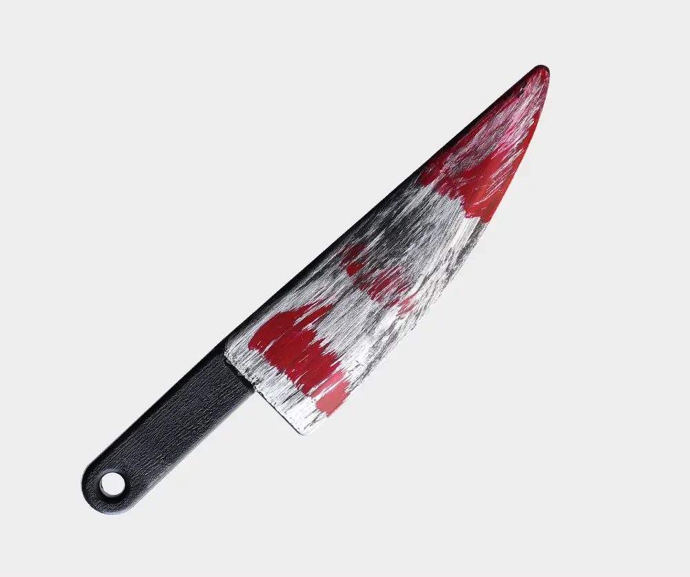 Midnight Slasher Bloody Kitchen Knife 40cm