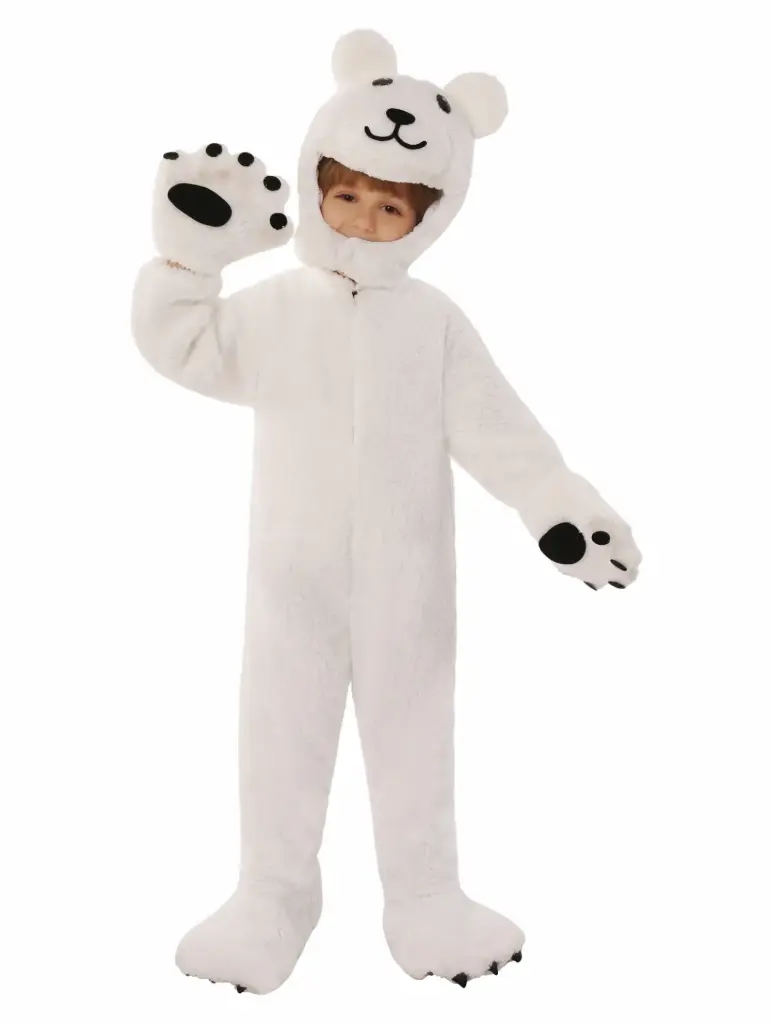 Plush Polar Bear Kids' Onesie