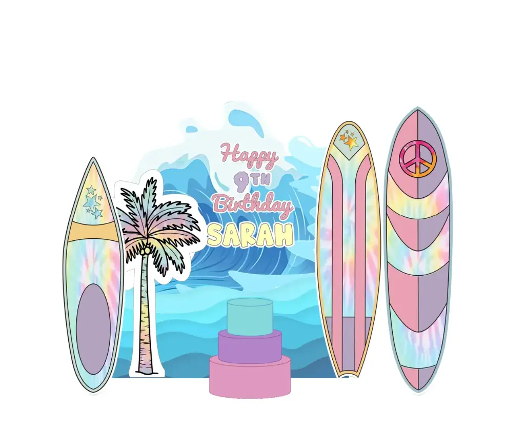 Surfing Backdrop 