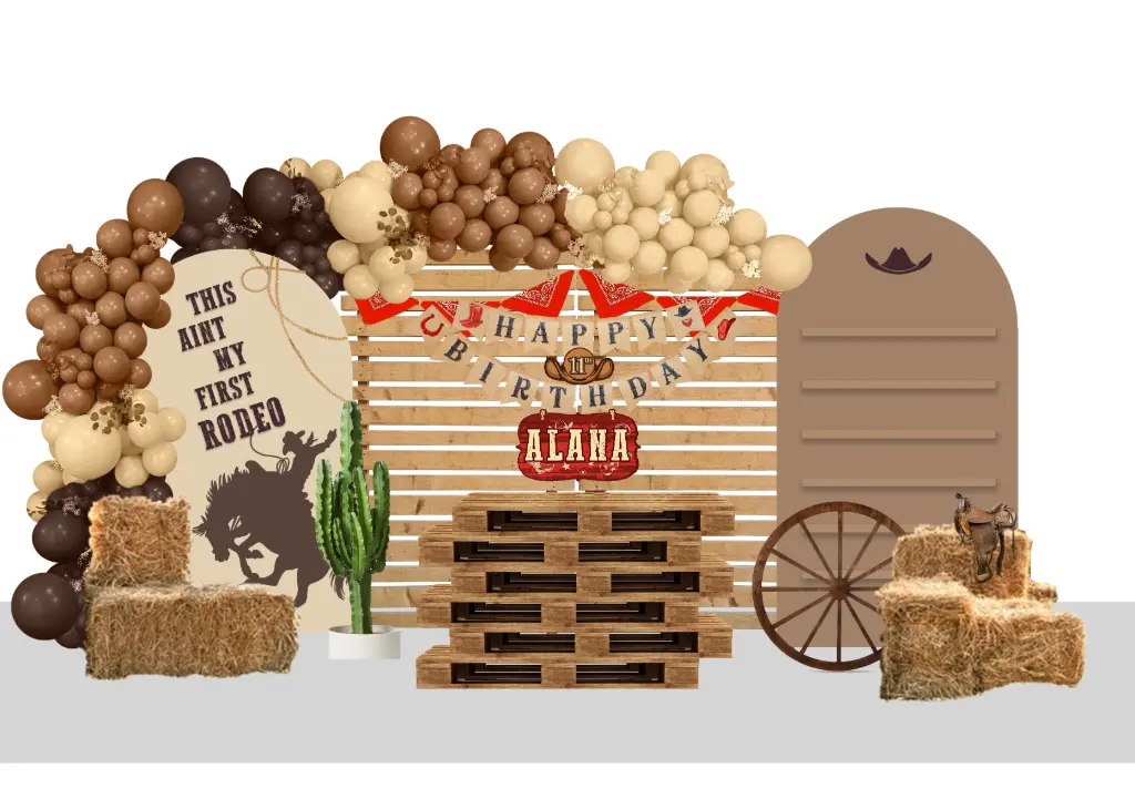 Wild West Rodeo Backdrop