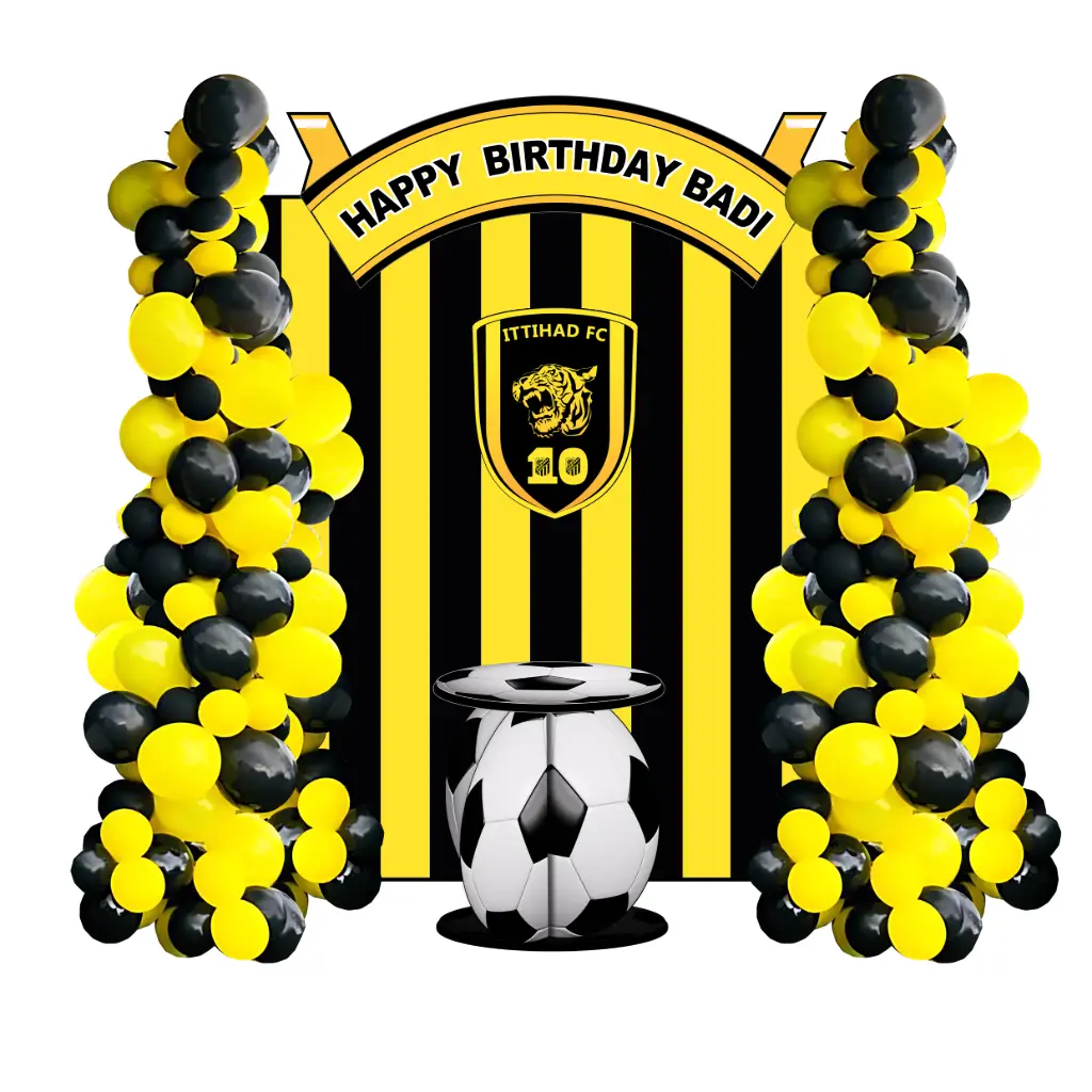 Ittihad FC Birthday Backdrop