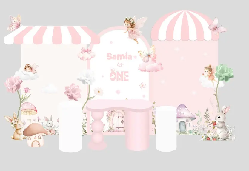 Fairy Garden Birthday Backdrop