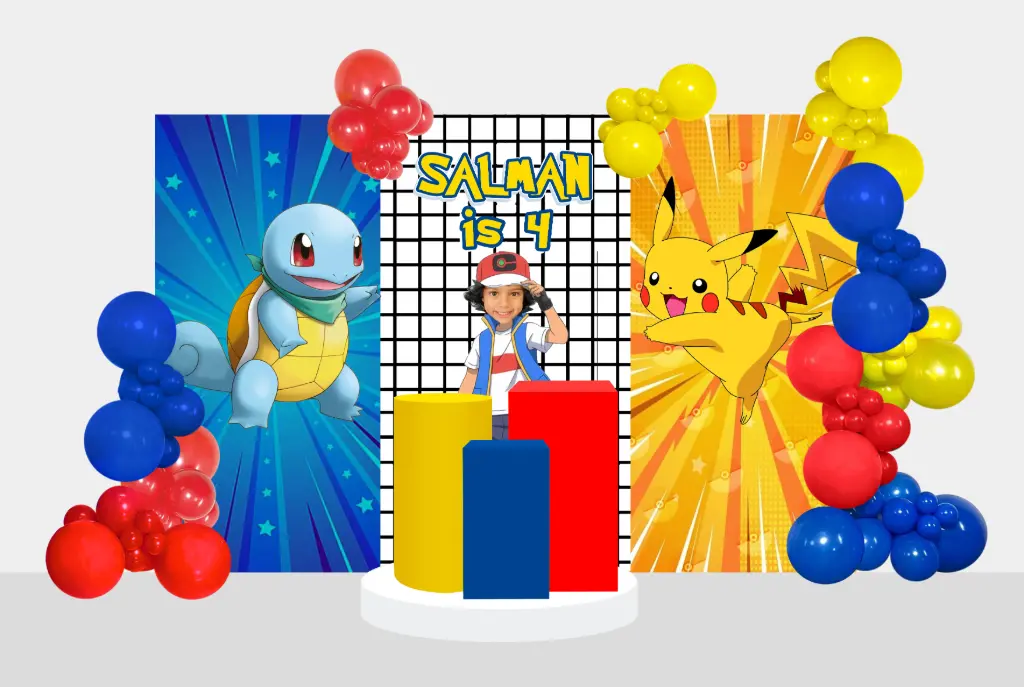 Pokémon Birthday Backdrop