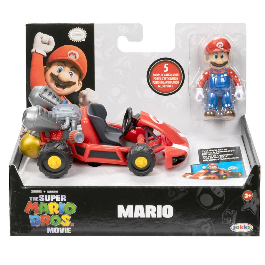The Super Mario Bros. Movie Action Figure with Mini Kart