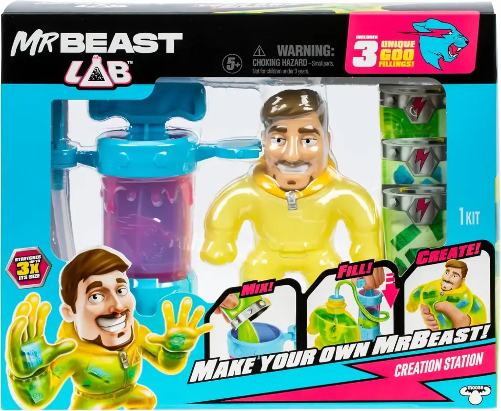 MrBeast Lab Hero Creator Hazmat Jimmy Action Figure Playset