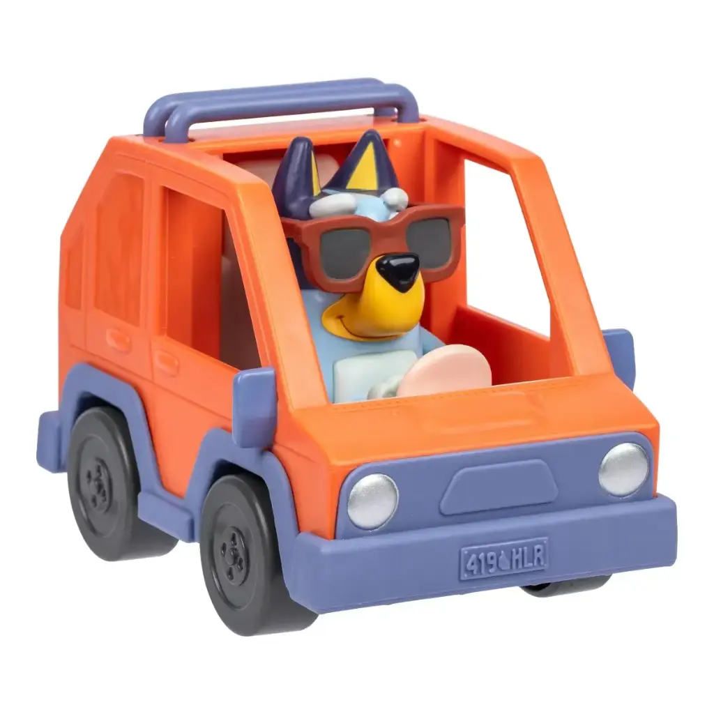 Bluey Basic Vehicle 4WD and Bluey Figure Playset