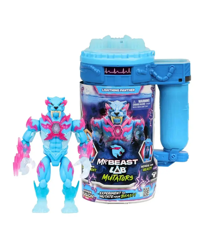 MrBeast Lab Mutators Series 2 Lightning Panther Figure